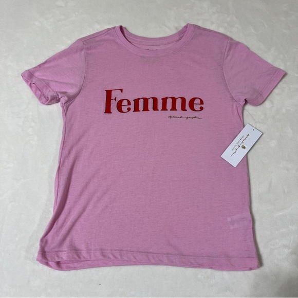 SPIRITUAL GANGSTER Womens FEMME Short Sleeve Tshirt Pink Size X-Small - Picture 1 of 8